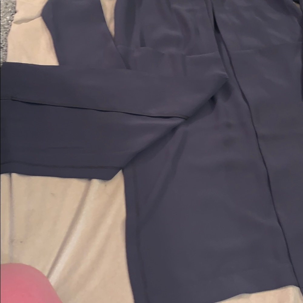 Forever 21 Slate Blue Open Front Long Coat - Picture 4 of 4